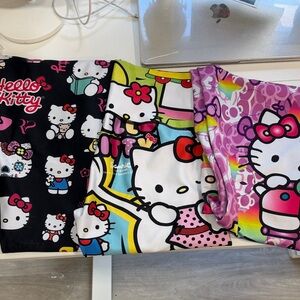 Hello Kitty set 3 pieces Colorful Graphic Fabrics